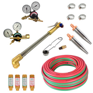 Kit Maçarico de Corte Oxigênio/Acetileno com 16 Peças
