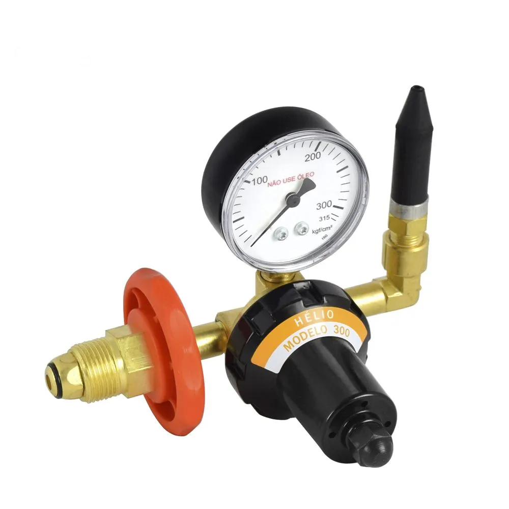Regulador de Pressão Hélio 300 com manopla Gás Hélio - Imagem 3