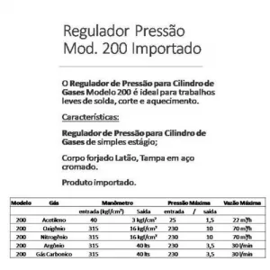 Regulador De Pressão Oxigênio Modelo 200 Sm Original - Imagem 6