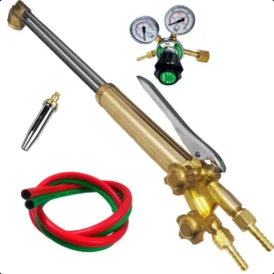 Maçarico De Corte + Bico Glp + Regulador Oxi + Mangueira 5 M