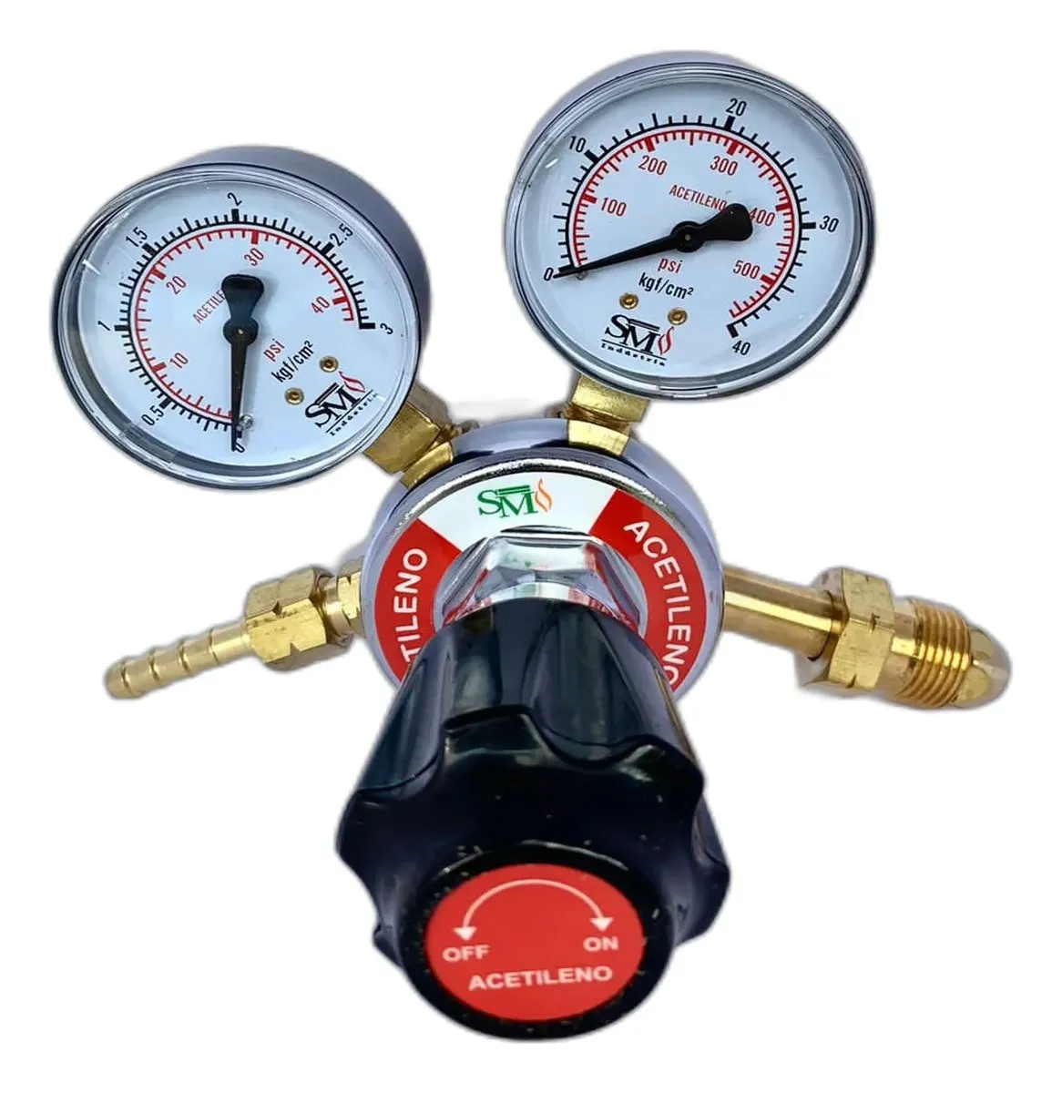 Kit Solda Reguladores de Pressão Oxigênio + Acetileno SM 200 - Imagem 3