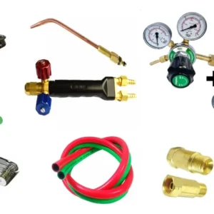 Kit Solda Completo: Regulador + Mangueira + Par De Válvulas