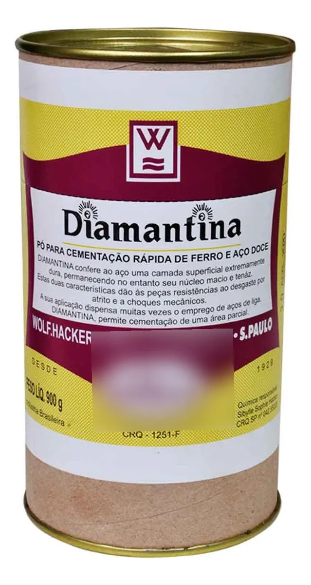 Pó de Cementação Diamantina Ferro E Aço Doce De 900g