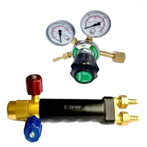 Kit Maçarico De Solda 200 + Regulador De Pressão Oxigênio Sm