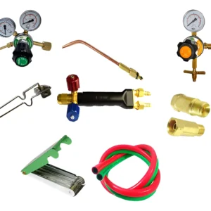 Kit Solda Completo: Glp + Mangueira + Par De Válvulas