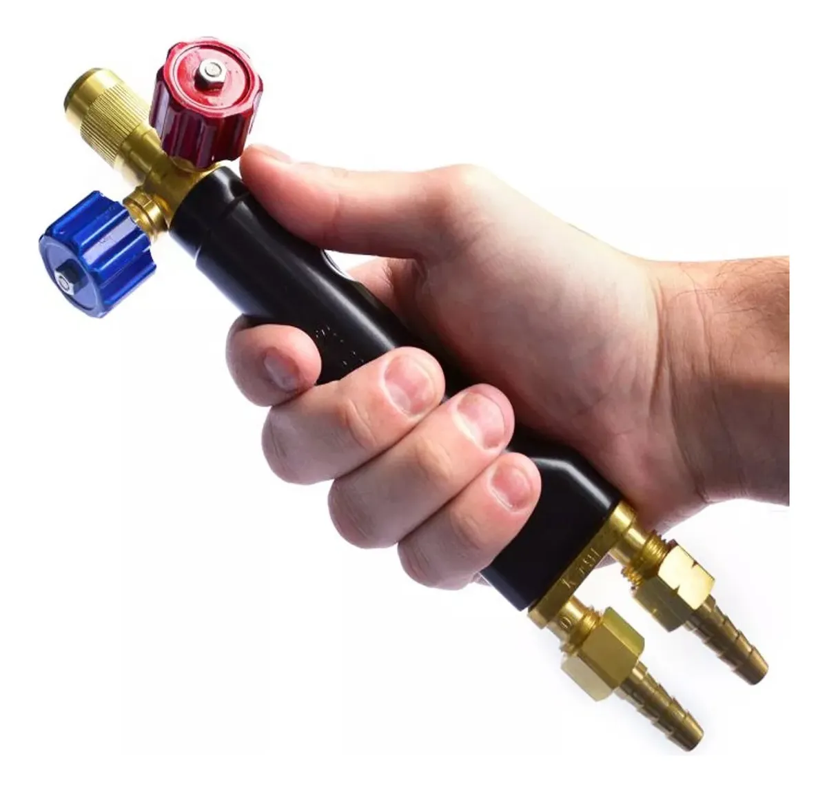 Kit Maçarico De Solda 200 + Regulador De Pressão Oxigênio Sm - Imagem 2