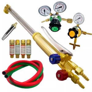 Kit Maçarico de Corte + Bico GLP + Reguladores + Mangueira + Kit Maçarico 201 solda c/ 3 Bicos