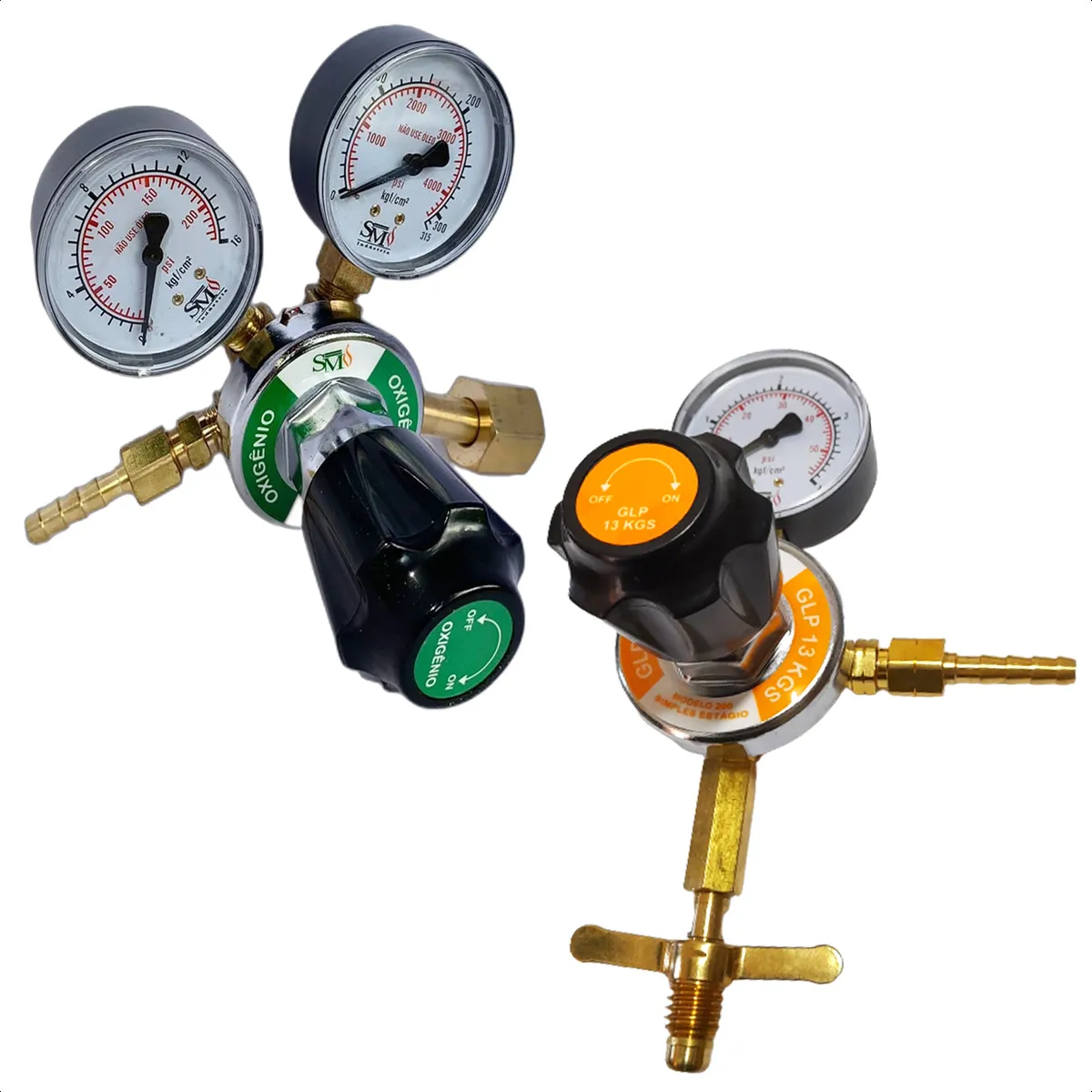 Maçarico Solda + Bico GLP + Regulador + Mangueira + Válvulas - Imagem 3